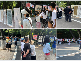 美术学院举办“青春践行二十大·同心筑梦向未来”主题书画展