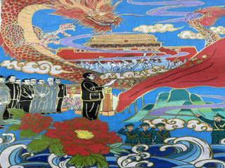 马克思主义学院开展‘’青春与祖国，理想与责任“庆国庆绘画活动